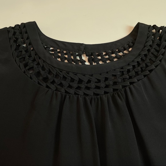 BCBGMaxAzria Silk Black Mini Dress - Picture 5 of 7